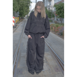 LACE SWEATPANTS BLACK