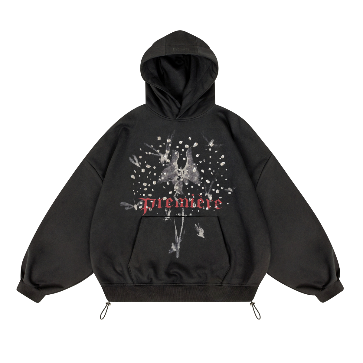 FLIES 600GSM HOODIE BLACK