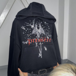 FLIES 600GSM HOODIE BLACK