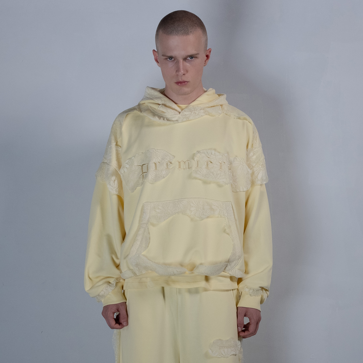 LACE HOODIE BUTTER YELLOW