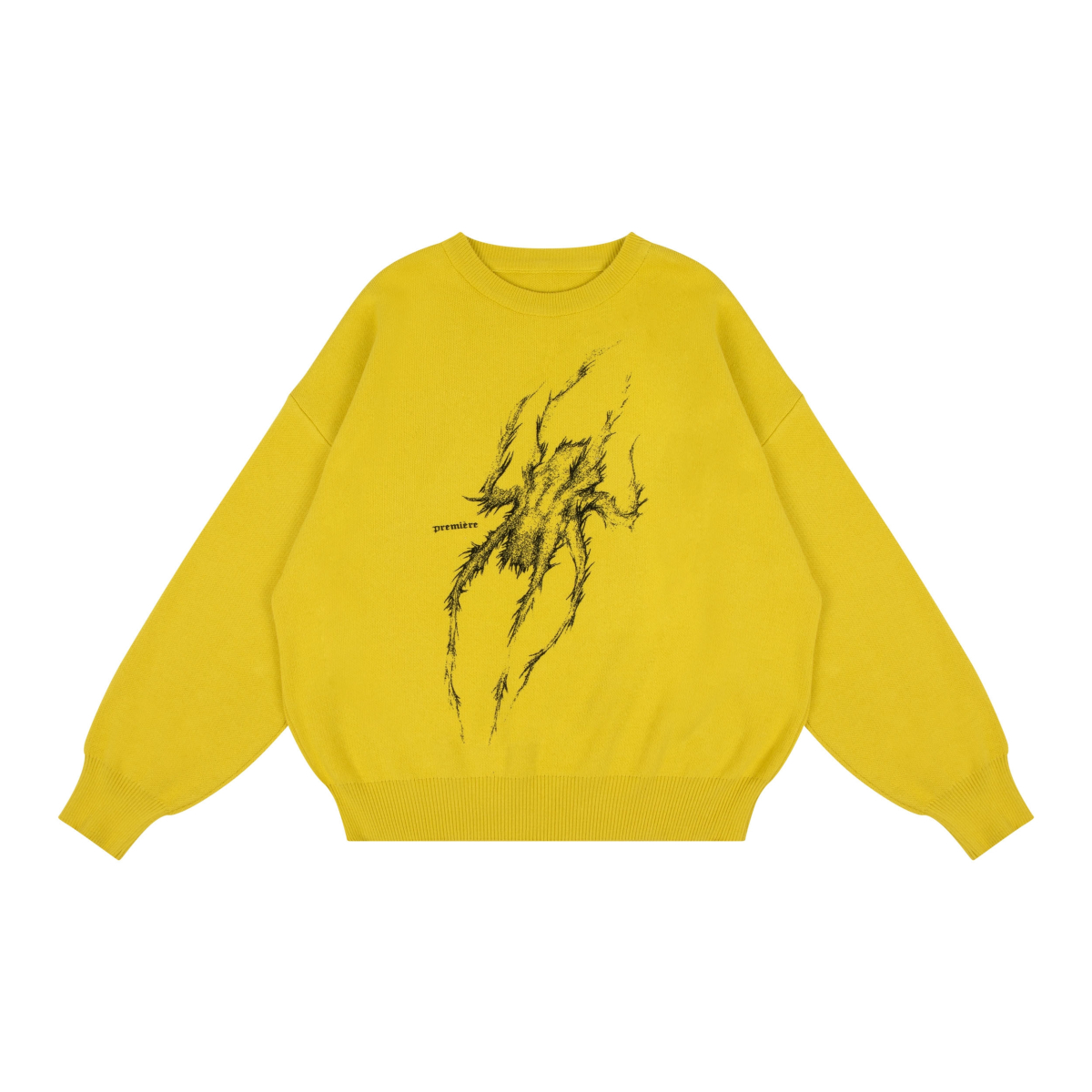SPIDER KNIT YELLOW MOON