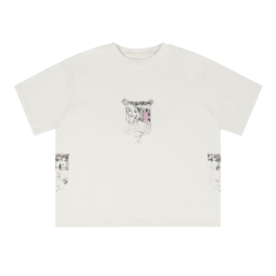 GIRL AND GUN TEE OFF-WHITE