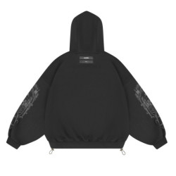 ANGEL ZIP HOODIE BLACK