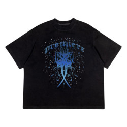 X CRYSTALS TEE BLACK