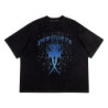 X CRYSTALS TEE BLACK