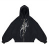 SPIDER ZIP HOODIE BLACK
