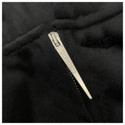 LOGO ZIP HOODIE BLACK