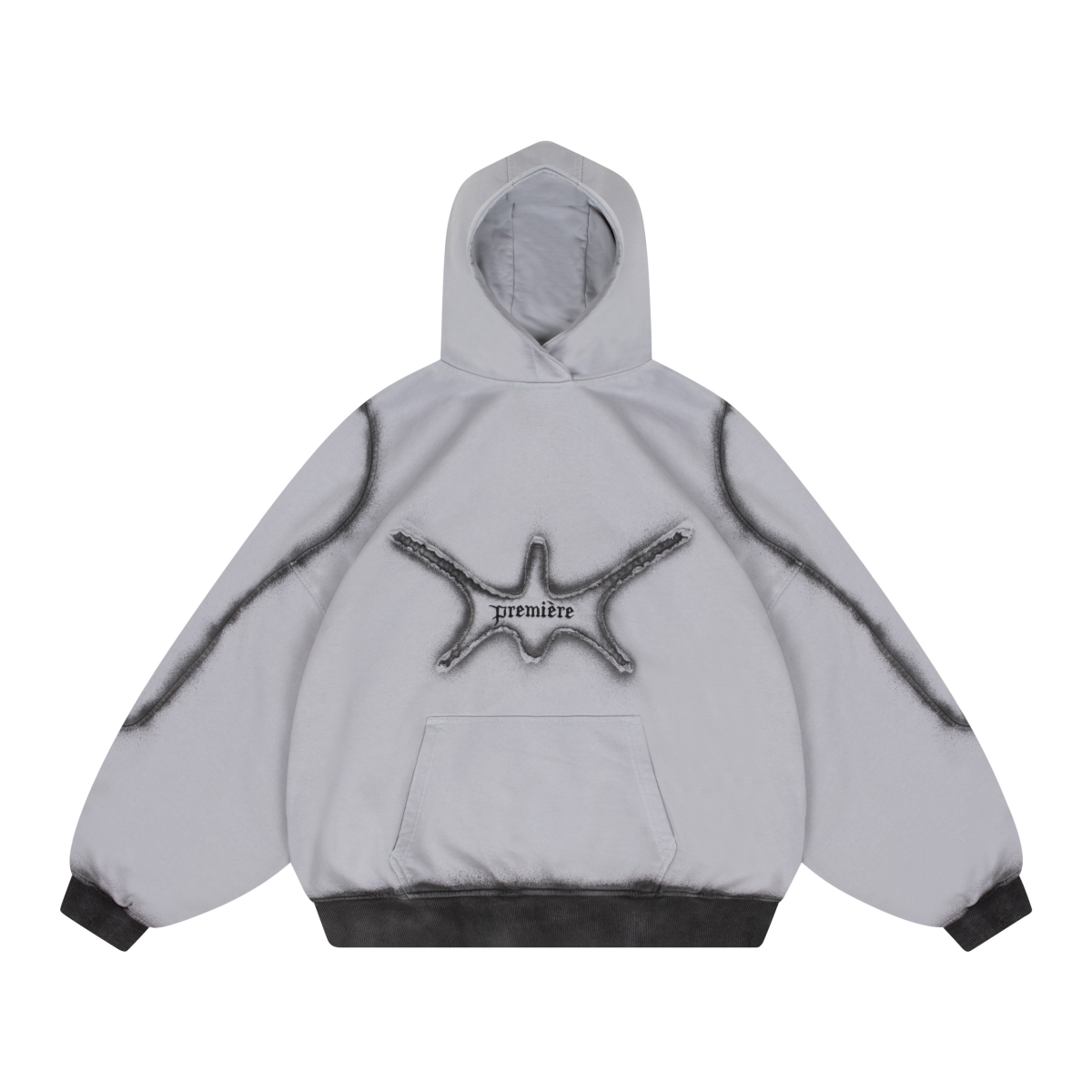 BADMAN HOODIE GREY