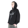 STRANGER ZIP HOODIE BLACK