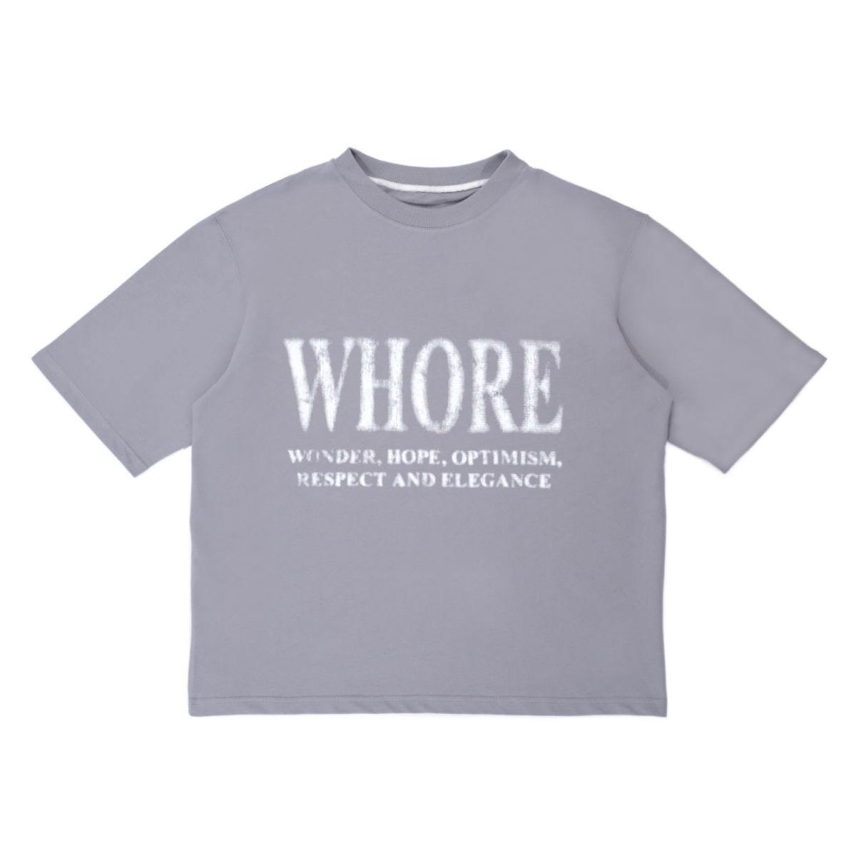 WHORE TEE GREY