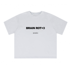 BRAIN ROT TEE OFF-WHITE