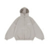 LOGO ZIP HOODIE BEIGE