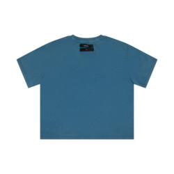 SKULL TEE WASHED OCEAN BLUE