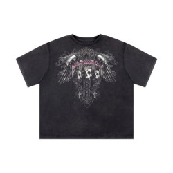 GOTHIC TEE WASHED BLACK