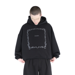 FRAME HOODIE BLACK