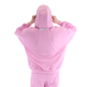 HELIX ZIP HOODIE BABY PINK