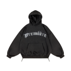 FRONT LINE HOODIE BLACK