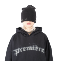 FRONT LINE HOODIE BLACK