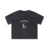6 TEE DISTRESSED WASHED BLACK