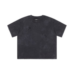 6 TEE DISTRESSED WASHED BLACK