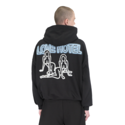 LOVE ZIP HOODIE BABY BLUE