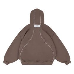 HELIX ZIP 600GSM HOODIE MOCHA MOUSSE